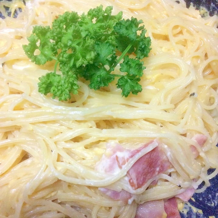 スパゲティベーコン卵